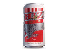 Buzz beer lager can 5% Alc