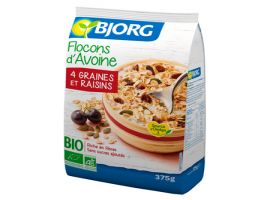 Flocons avoine 4 graines raisins