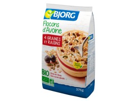 Flocons avoine 4 graines raisins