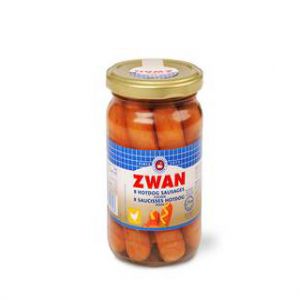 Chicken hot dog sausages jars