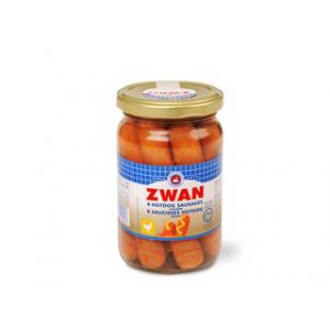 Chicken hot dog sausages jars